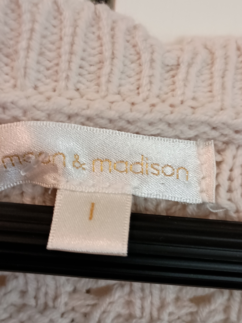moon & madison Beige Crochet Tie-Front Cardigan NWT - Picture 4 of 10